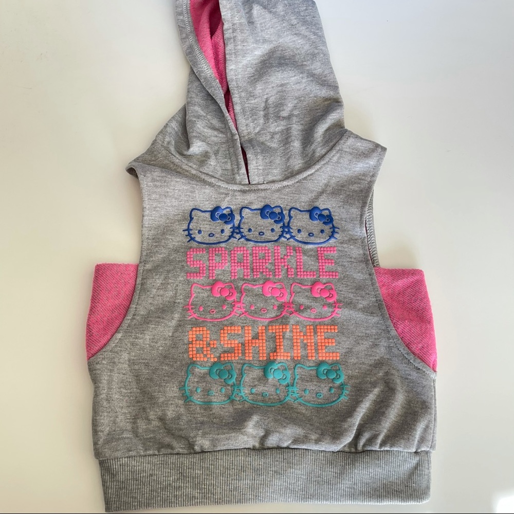 Hello Kitty Girls Sleeveless Hoodie